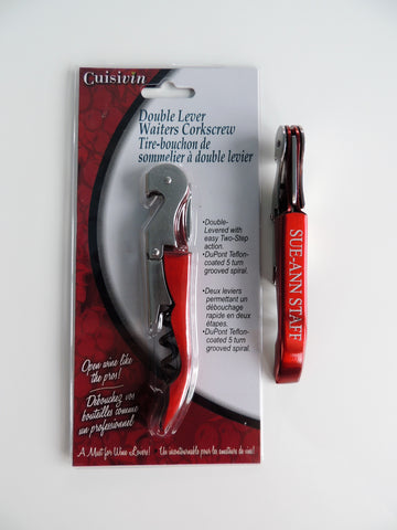 Sue-Ann Staff Branded Corkscrew $9+HST