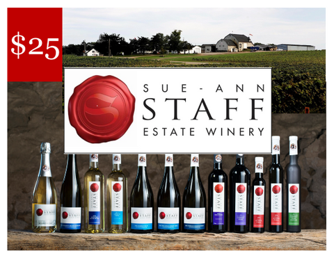 Sue-Ann Staff Estate Winery - DIGITAL GIFT CARD