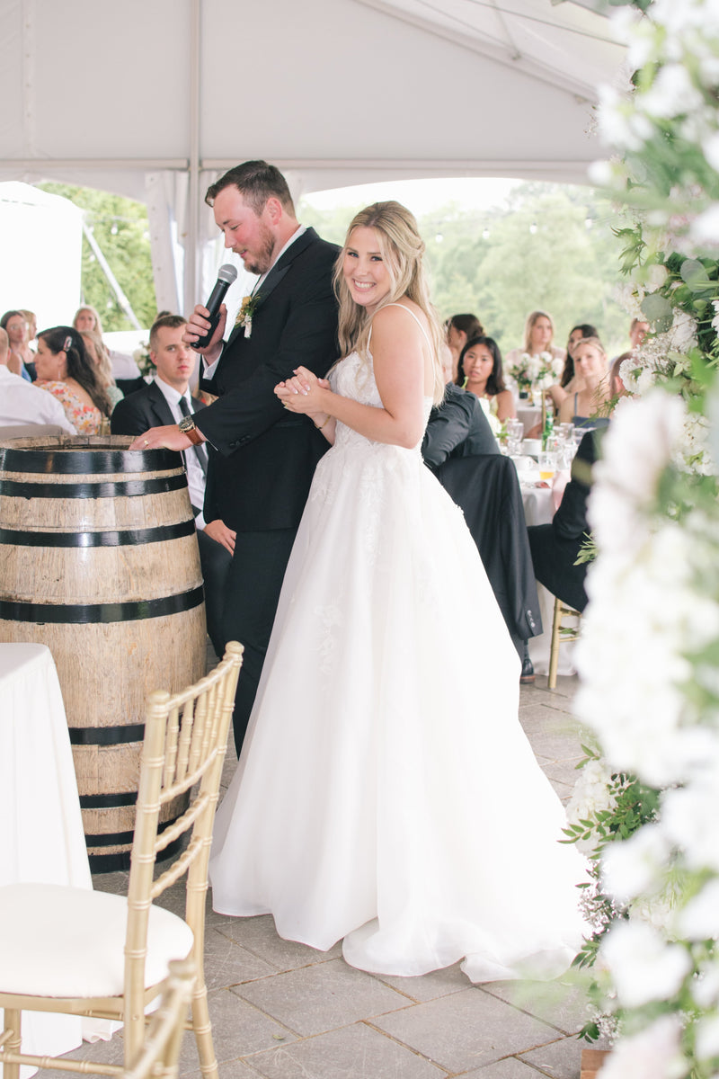Arielle & Sebastian making a speech UGO PHOTOGRAPHY