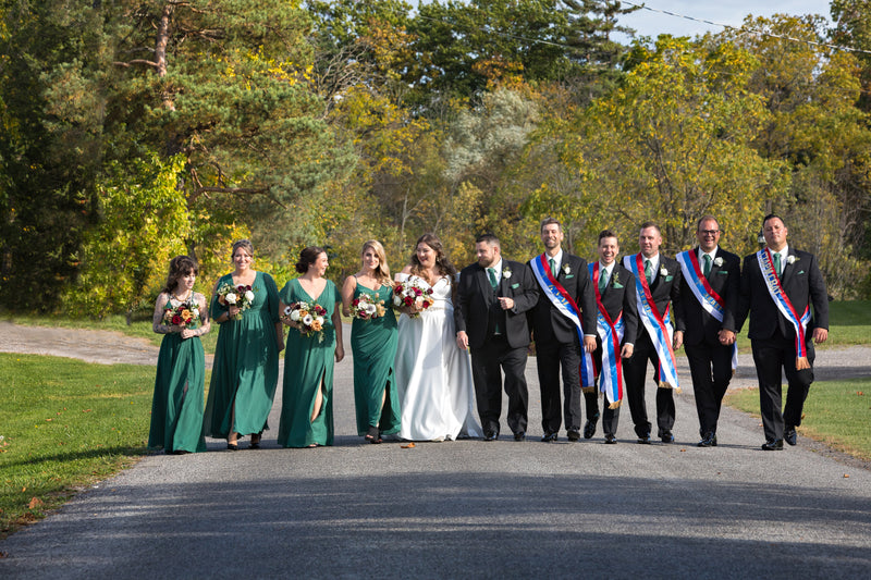 Claire & Andrew full wedding party DA PHOTOGRAPHY