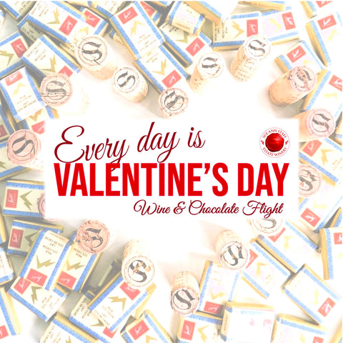 Every Day is Valentine's Day: Wine & Chocolate Flight