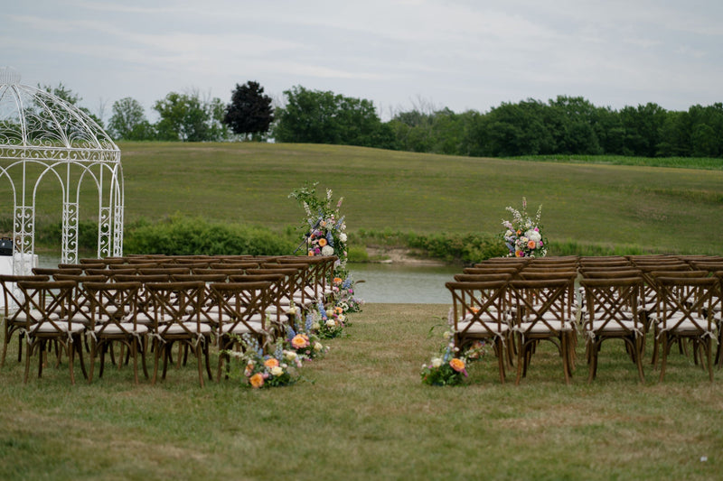 Lama & Paul wedding ceremony set up MORNING LIGHT PHOTOGRAPHY