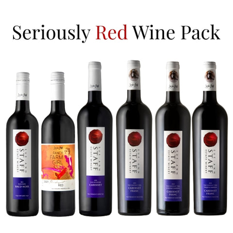 Seriously Red Wine Pack. Six amazing red wines from Niagara's Sue-Ann Staff Estate Winery