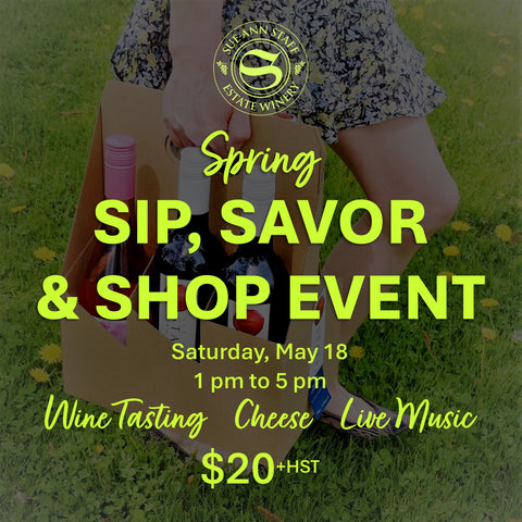 Spring Sip, Savor & Shop Event $20+HST