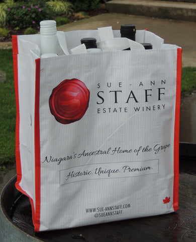 Sue-Ann Staff Branded Six-Bottle Tote Bag
